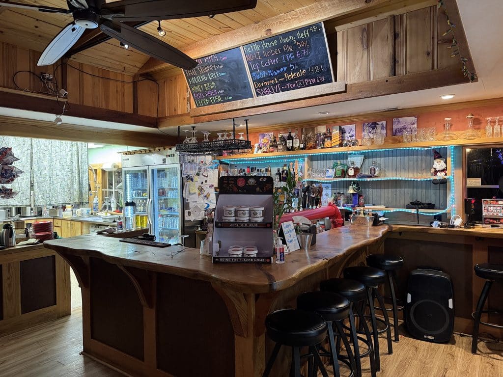 Bar Area with Beer and Cider Menu