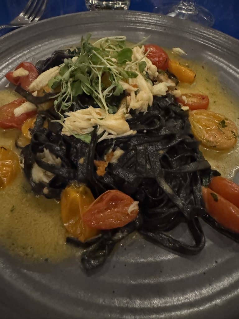 Sea Urchin Linguine with Crab and Black Squid ink