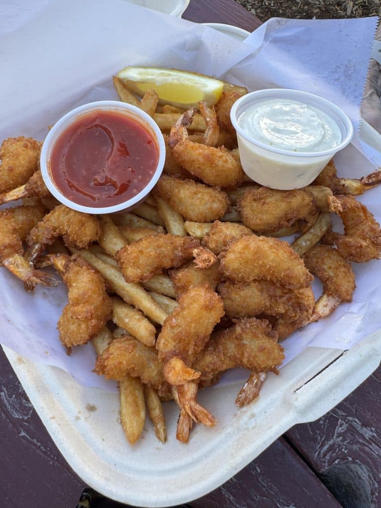 Fried Popcorn Shrimp Basket