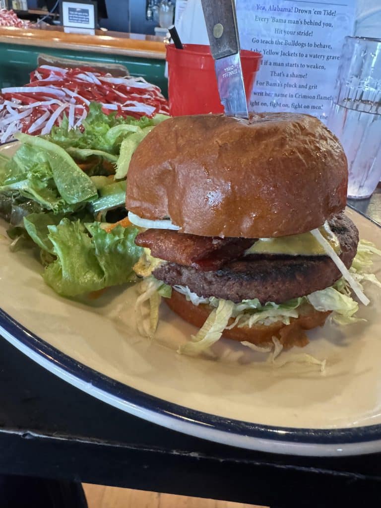 Reignstorm Burger: Impossible Burger with Bacon